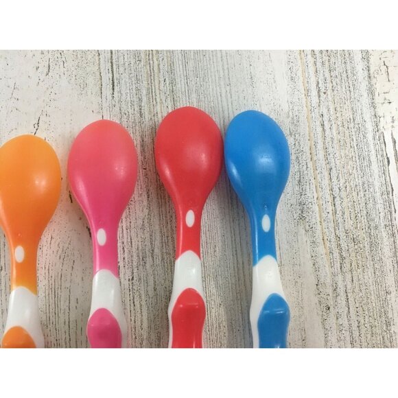 Munchkin Lot of 5 Soft Tip Baby Infant Spoons Plastic - Picture 8 of 11